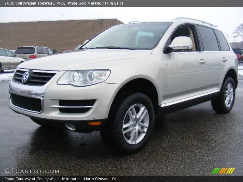 White Gold Metallic / Pure Beige 2008 Volkswagen Touareg 2 VR6