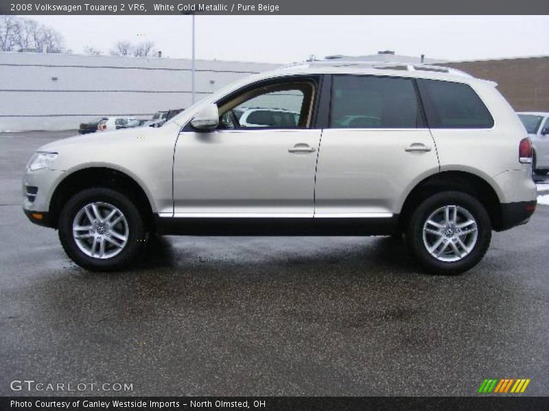 White Gold Metallic / Pure Beige 2008 Volkswagen Touareg 2 VR6