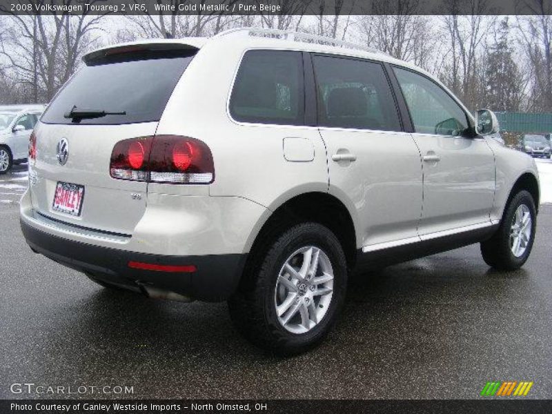 White Gold Metallic / Pure Beige 2008 Volkswagen Touareg 2 VR6