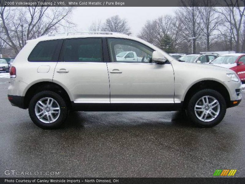 White Gold Metallic / Pure Beige 2008 Volkswagen Touareg 2 VR6