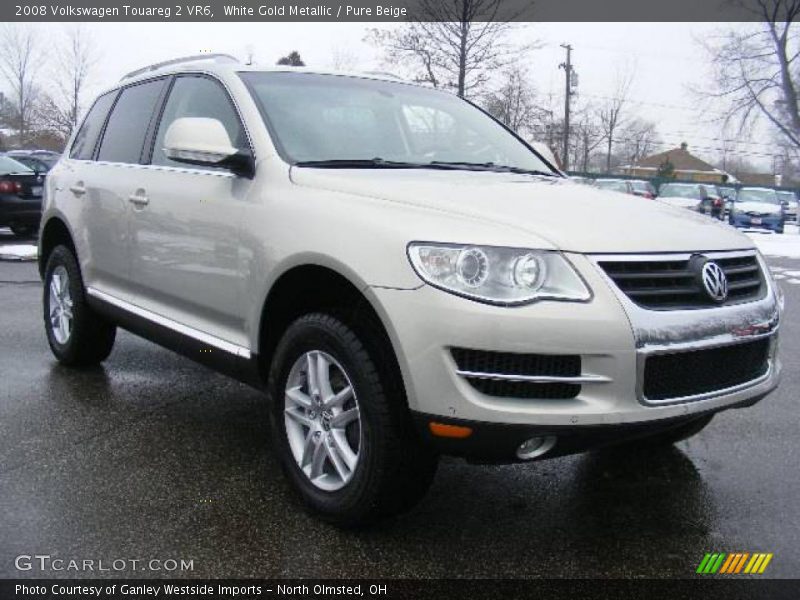 White Gold Metallic / Pure Beige 2008 Volkswagen Touareg 2 VR6