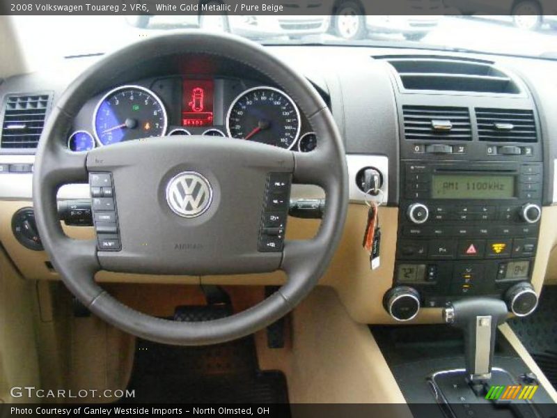 White Gold Metallic / Pure Beige 2008 Volkswagen Touareg 2 VR6