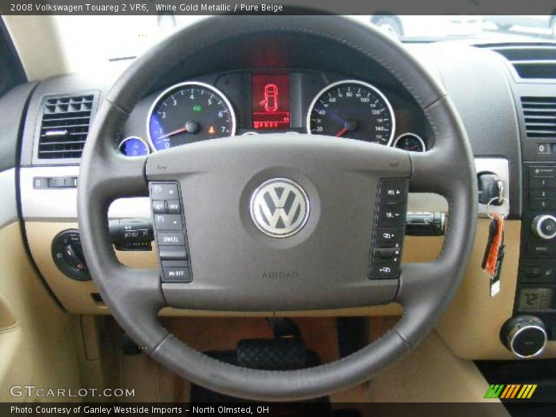 White Gold Metallic / Pure Beige 2008 Volkswagen Touareg 2 VR6