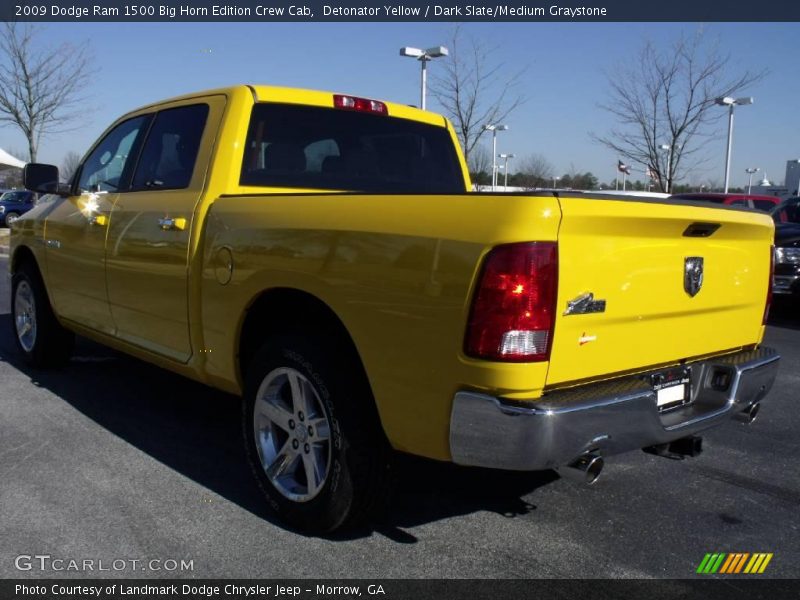Detonator Yellow / Dark Slate/Medium Graystone 2009 Dodge Ram 1500 Big Horn Edition Crew Cab