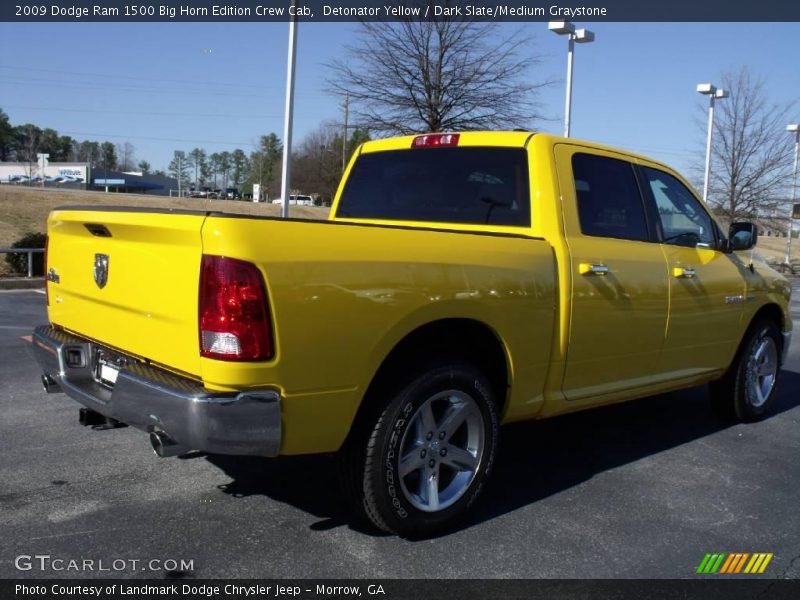 Detonator Yellow / Dark Slate/Medium Graystone 2009 Dodge Ram 1500 Big Horn Edition Crew Cab