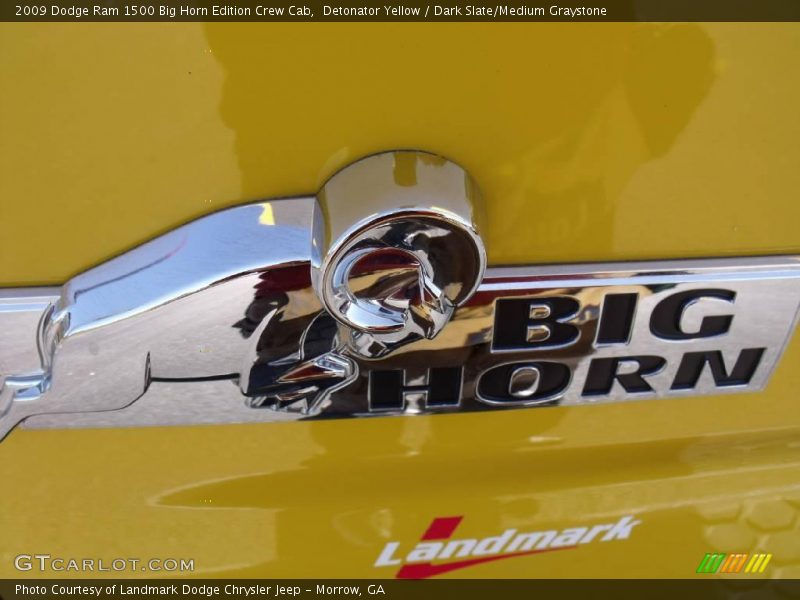 Detonator Yellow / Dark Slate/Medium Graystone 2009 Dodge Ram 1500 Big Horn Edition Crew Cab