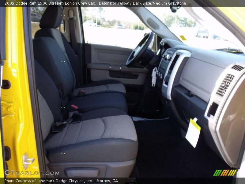 Detonator Yellow / Dark Slate/Medium Graystone 2009 Dodge Ram 1500 Big Horn Edition Crew Cab