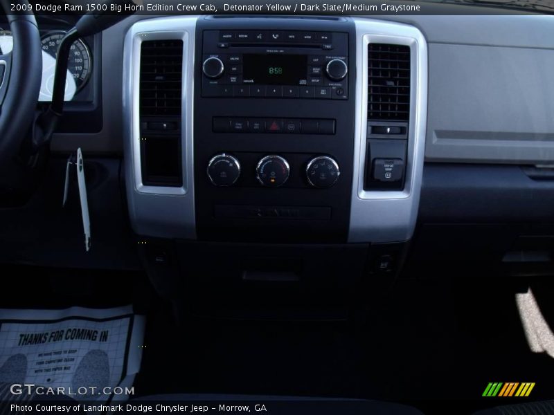 Detonator Yellow / Dark Slate/Medium Graystone 2009 Dodge Ram 1500 Big Horn Edition Crew Cab