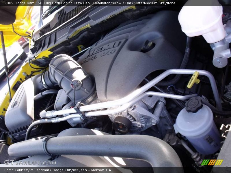 Detonator Yellow / Dark Slate/Medium Graystone 2009 Dodge Ram 1500 Big Horn Edition Crew Cab