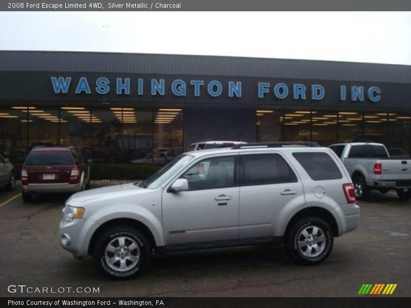 Silver Metallic / Charcoal 2008 Ford Escape Limited 4WD