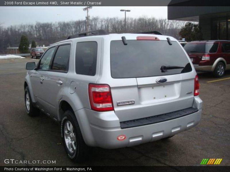 Silver Metallic / Charcoal 2008 Ford Escape Limited 4WD