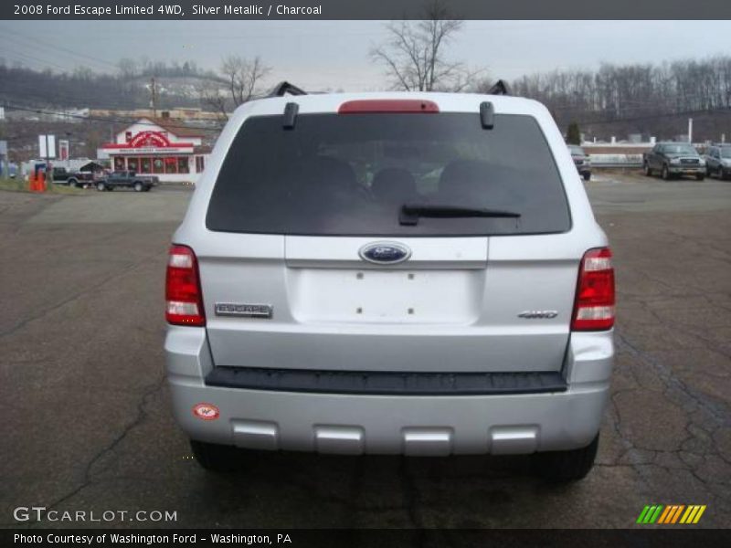 Silver Metallic / Charcoal 2008 Ford Escape Limited 4WD