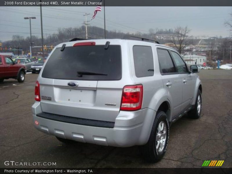 Silver Metallic / Charcoal 2008 Ford Escape Limited 4WD