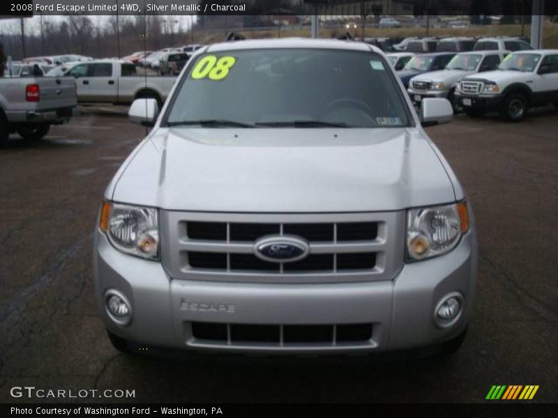 Silver Metallic / Charcoal 2008 Ford Escape Limited 4WD