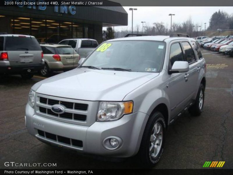 Silver Metallic / Charcoal 2008 Ford Escape Limited 4WD
