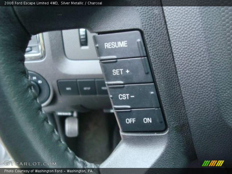Silver Metallic / Charcoal 2008 Ford Escape Limited 4WD
