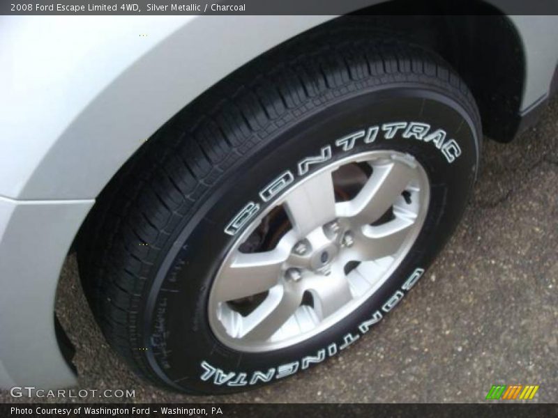Silver Metallic / Charcoal 2008 Ford Escape Limited 4WD
