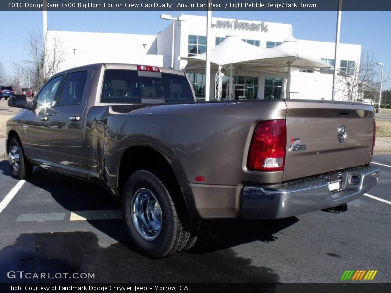 Austin Tan Pearl / Light Pebble Beige/Bark Brown 2010 Dodge Ram 3500 Big Horn Edition Crew Cab Dually