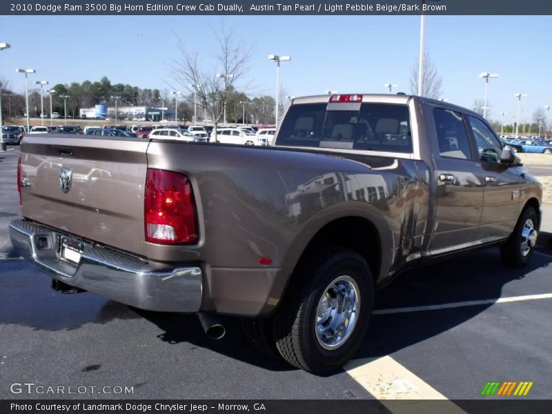Austin Tan Pearl / Light Pebble Beige/Bark Brown 2010 Dodge Ram 3500 Big Horn Edition Crew Cab Dually