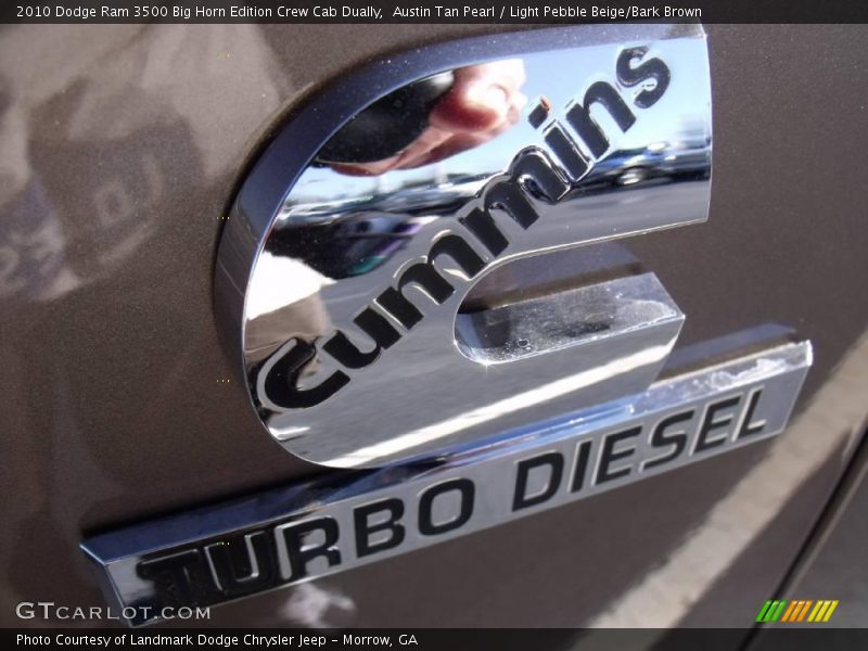 Austin Tan Pearl / Light Pebble Beige/Bark Brown 2010 Dodge Ram 3500 Big Horn Edition Crew Cab Dually
