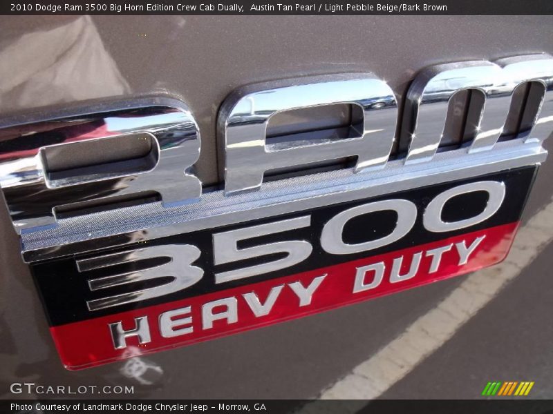 Austin Tan Pearl / Light Pebble Beige/Bark Brown 2010 Dodge Ram 3500 Big Horn Edition Crew Cab Dually
