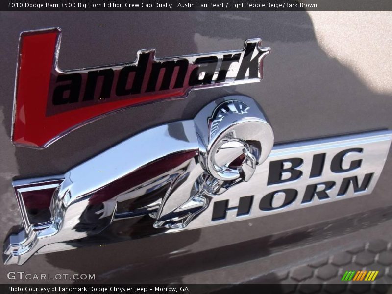 Austin Tan Pearl / Light Pebble Beige/Bark Brown 2010 Dodge Ram 3500 Big Horn Edition Crew Cab Dually