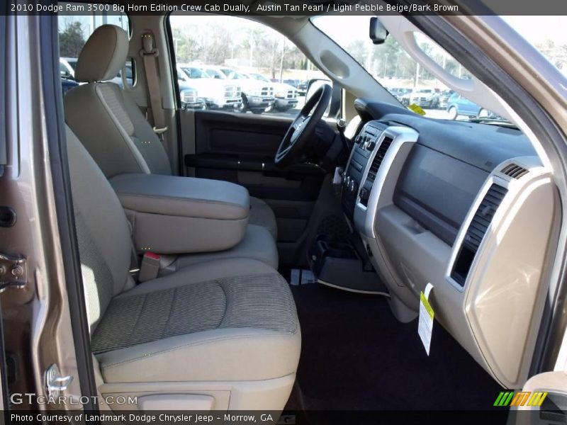 Austin Tan Pearl / Light Pebble Beige/Bark Brown 2010 Dodge Ram 3500 Big Horn Edition Crew Cab Dually