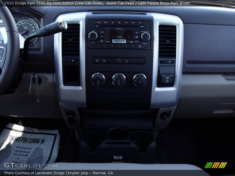 Austin Tan Pearl / Light Pebble Beige/Bark Brown 2010 Dodge Ram 3500 Big Horn Edition Crew Cab Dually
