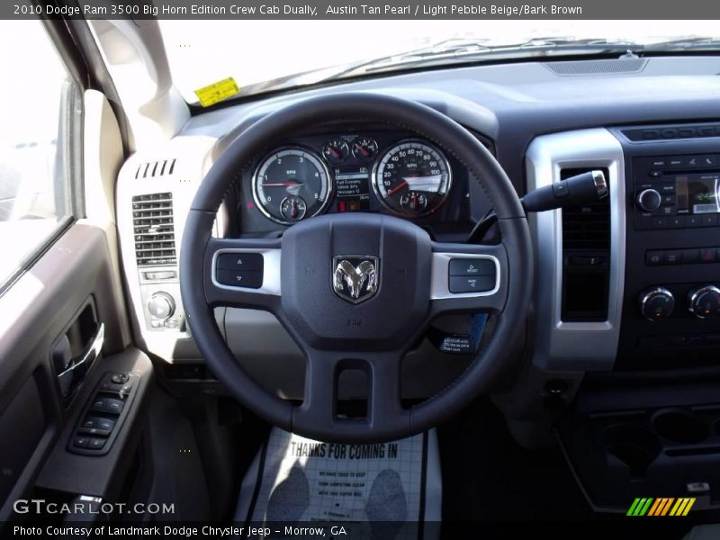 Austin Tan Pearl / Light Pebble Beige/Bark Brown 2010 Dodge Ram 3500 Big Horn Edition Crew Cab Dually