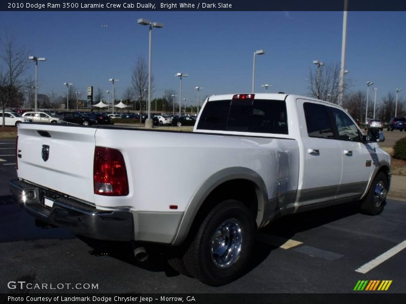 Bright White / Dark Slate 2010 Dodge Ram 3500 Laramie Crew Cab Dually