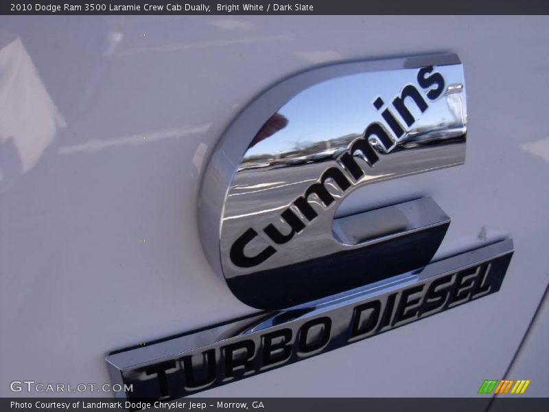 Bright White / Dark Slate 2010 Dodge Ram 3500 Laramie Crew Cab Dually