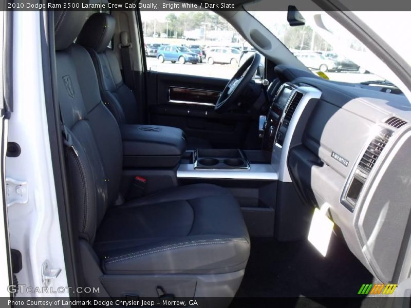 Bright White / Dark Slate 2010 Dodge Ram 3500 Laramie Crew Cab Dually