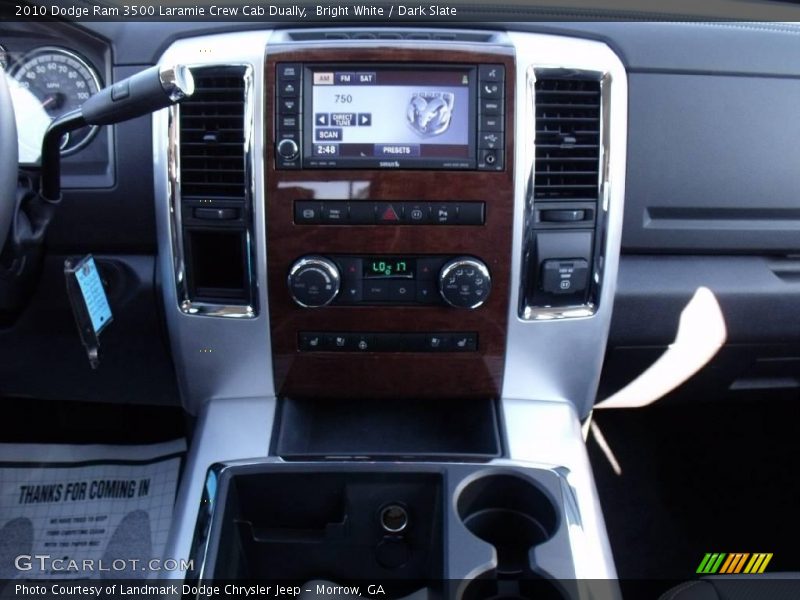 Bright White / Dark Slate 2010 Dodge Ram 3500 Laramie Crew Cab Dually