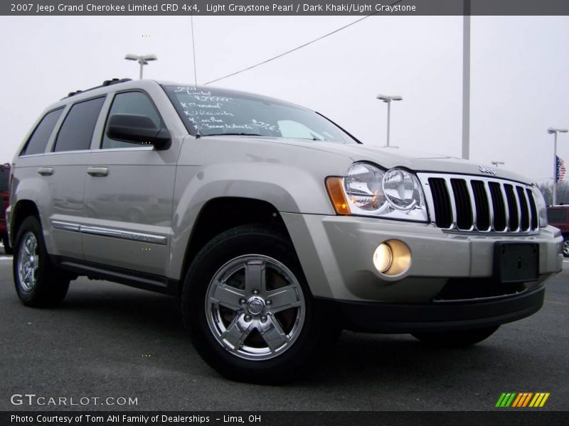 Light Graystone Pearl / Dark Khaki/Light Graystone 2007 Jeep Grand Cherokee Limited CRD 4x4