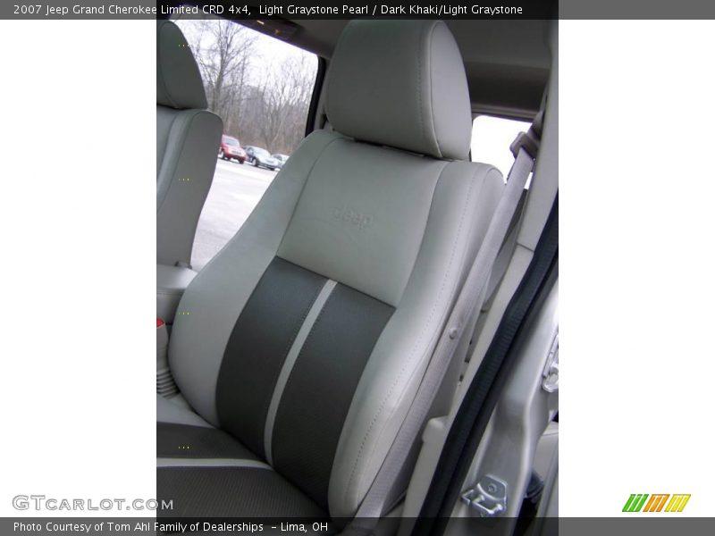 Light Graystone Pearl / Dark Khaki/Light Graystone 2007 Jeep Grand Cherokee Limited CRD 4x4