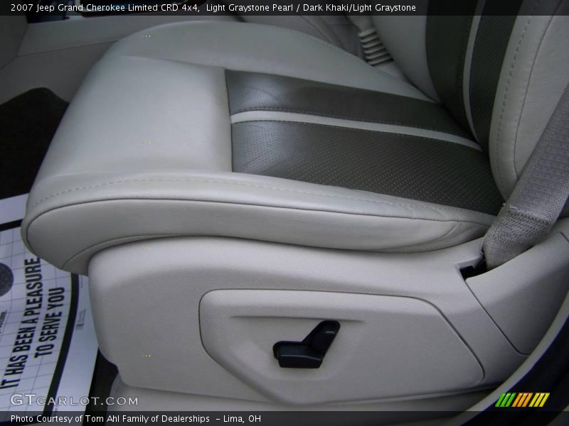 Light Graystone Pearl / Dark Khaki/Light Graystone 2007 Jeep Grand Cherokee Limited CRD 4x4