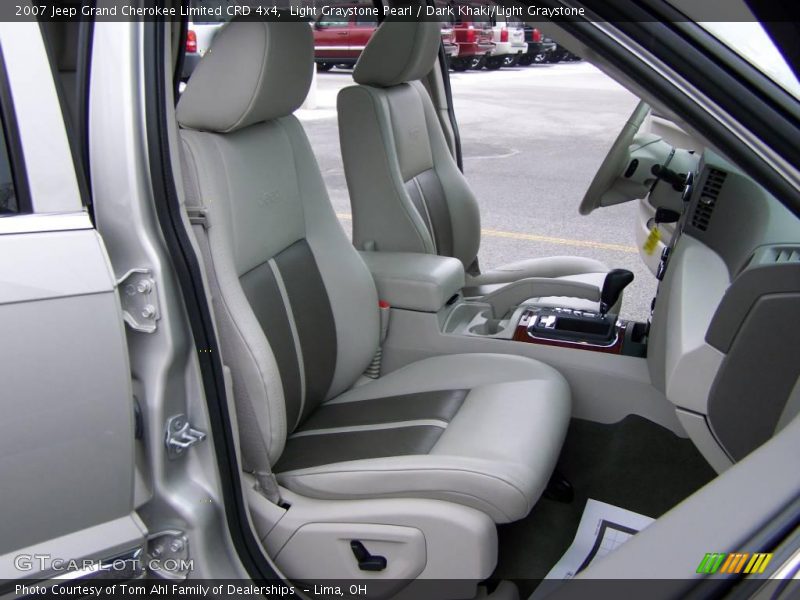 Light Graystone Pearl / Dark Khaki/Light Graystone 2007 Jeep Grand Cherokee Limited CRD 4x4