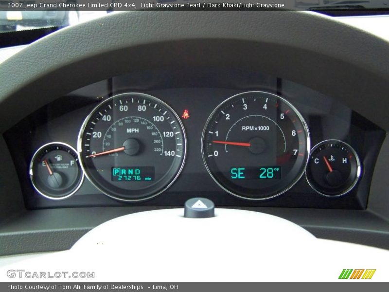 Light Graystone Pearl / Dark Khaki/Light Graystone 2007 Jeep Grand Cherokee Limited CRD 4x4