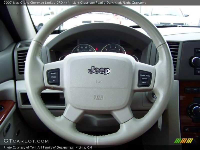 Light Graystone Pearl / Dark Khaki/Light Graystone 2007 Jeep Grand Cherokee Limited CRD 4x4