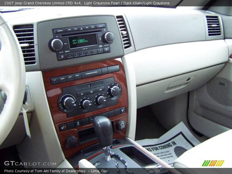 Light Graystone Pearl / Dark Khaki/Light Graystone 2007 Jeep Grand Cherokee Limited CRD 4x4