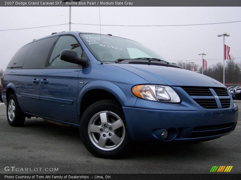 Marine Blue Pearl / Medium Slate Gray 2007 Dodge Grand Caravan SXT