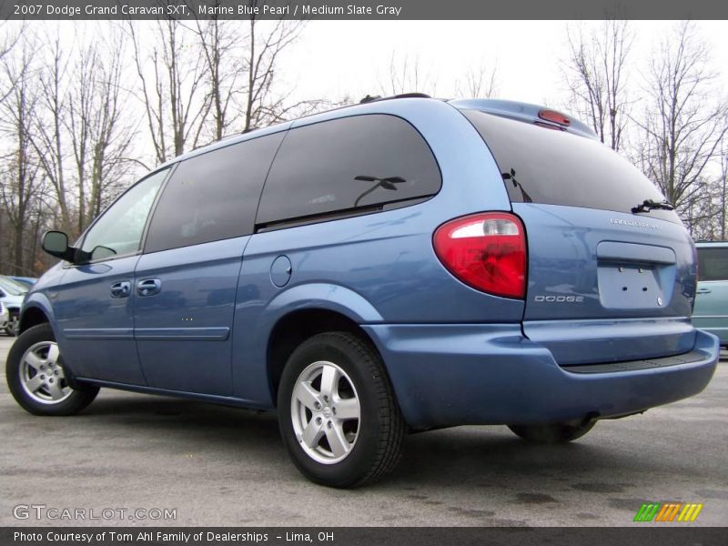 Marine Blue Pearl / Medium Slate Gray 2007 Dodge Grand Caravan SXT