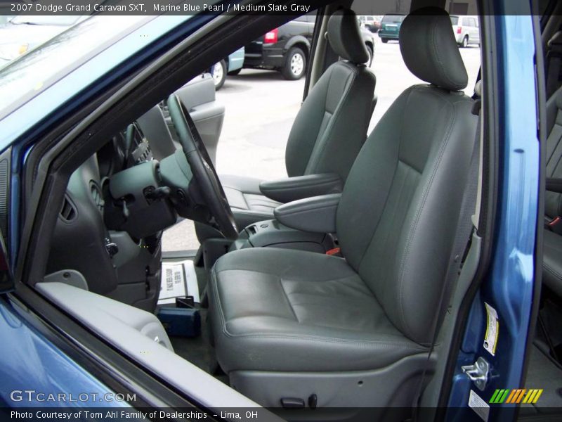 Marine Blue Pearl / Medium Slate Gray 2007 Dodge Grand Caravan SXT