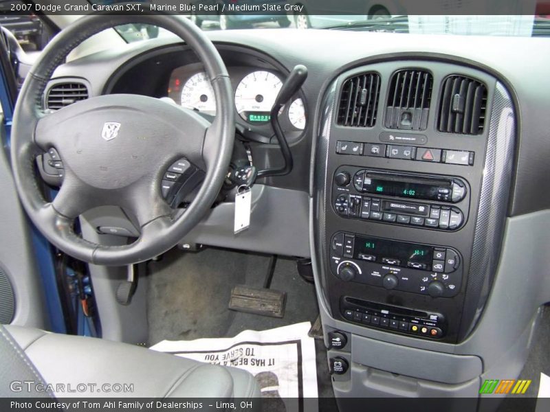 Marine Blue Pearl / Medium Slate Gray 2007 Dodge Grand Caravan SXT