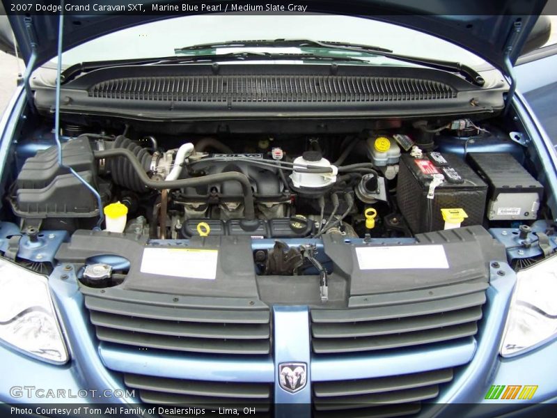 Marine Blue Pearl / Medium Slate Gray 2007 Dodge Grand Caravan SXT