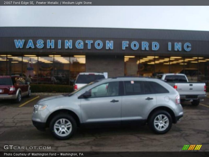 Pewter Metallic / Medium Light Stone 2007 Ford Edge SE