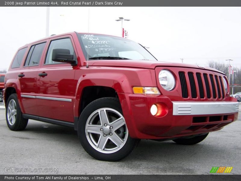 Red Crystal Pearl / Dark Slate Gray 2008 Jeep Patriot Limited 4x4