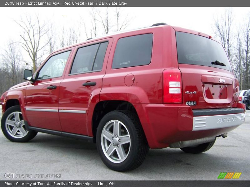 Red Crystal Pearl / Dark Slate Gray 2008 Jeep Patriot Limited 4x4