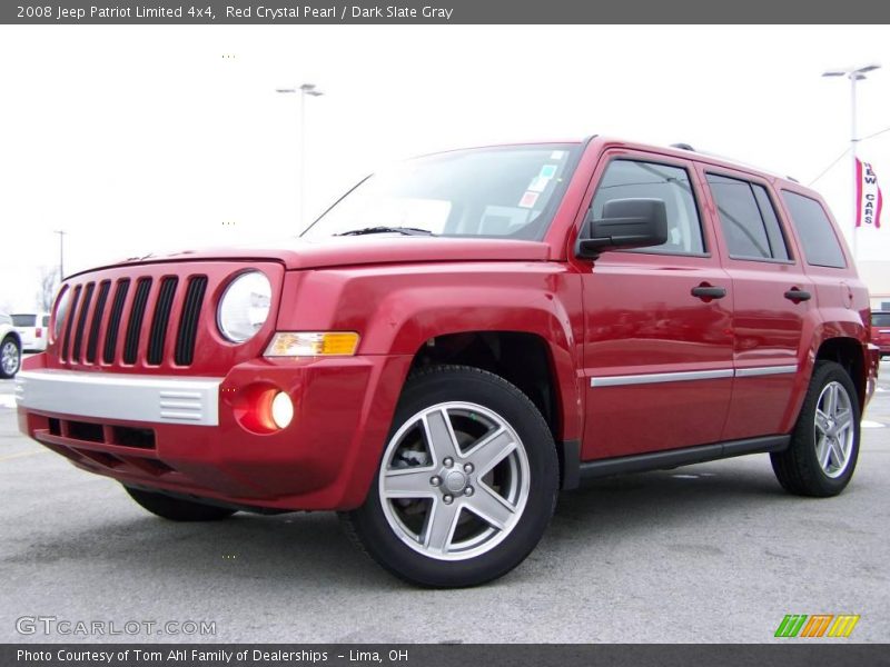 Red Crystal Pearl / Dark Slate Gray 2008 Jeep Patriot Limited 4x4
