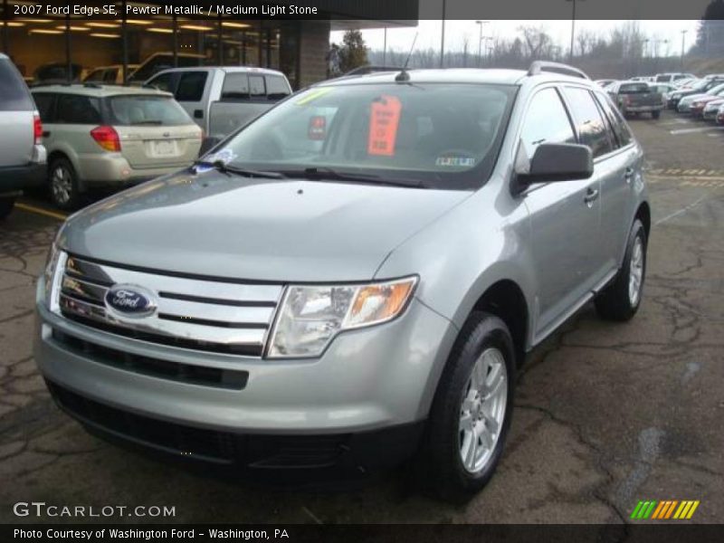 Pewter Metallic / Medium Light Stone 2007 Ford Edge SE